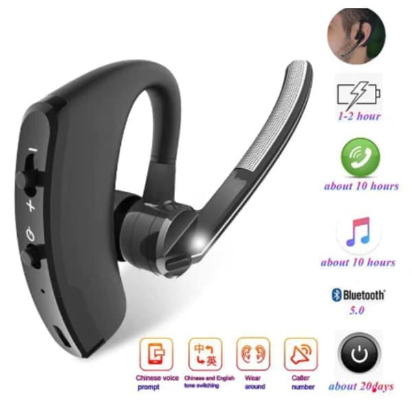 Plantronics Voyager Legend Bluetooth-headset, trådløst mono-headset med støjreduktion til pc, Mac, tablet og mobil, sort