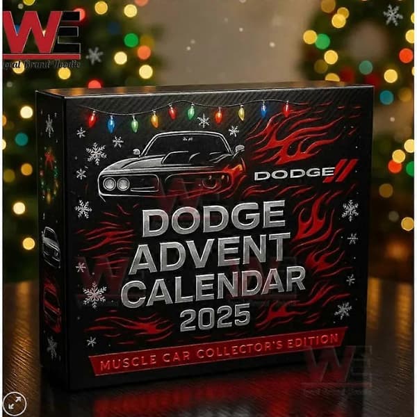 Klassisk Dodge Advent Julekalender - Juletrepynt, Akryl Anheng Samlerobjekt