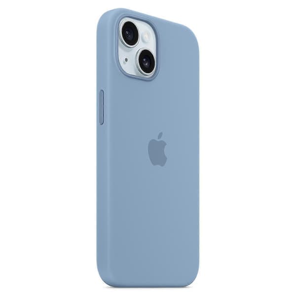 Skala til iPhone 15 Kompatibel med MagSafe Reprote Siliconscale - Rød Lyseblå iPhone 15 Light blue
