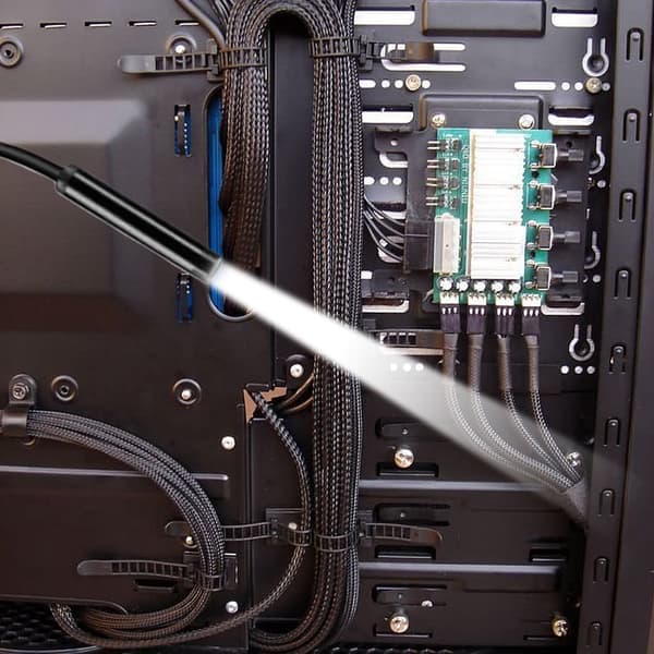 Endoskooppikamera USB/USB-C musta