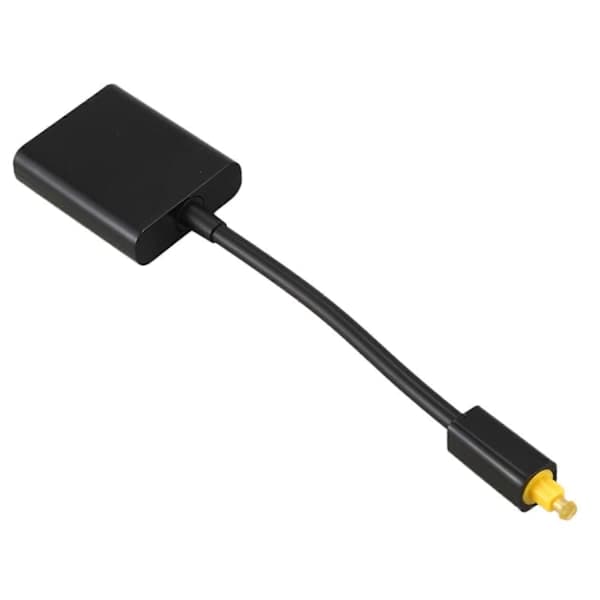 Digital optisk lydsplitter 1 inn 2 ut, Toslink SPDIF optisk kabelsplitteradapter, lydsignalnavkonverter