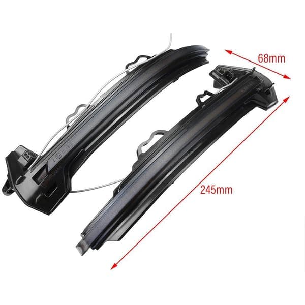 Til Audi A4 S4 A5 S5 RS4 RS5 Vandlys LED A4/S4 B9 2016-2019 Unik Gul 2 stk.