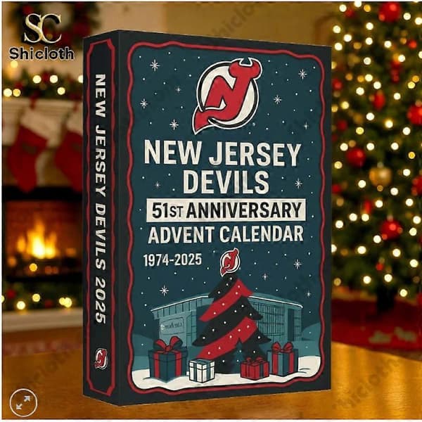 New Jersey Devils 51-årsjubileum Blind Box, Julgransdekoration, Akrylhänge, Samlarobjekt Julprydnad