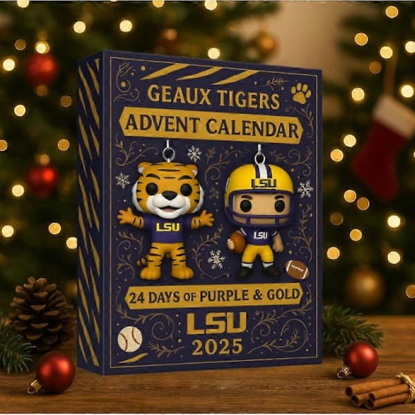 LSU Julekalender Blind Box, Juletræspynt, Akrylvedhæng