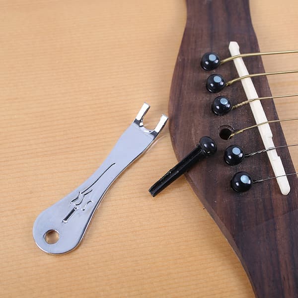 Sæt med 3 metal folk akustisk guitar klemmer til strengbinding