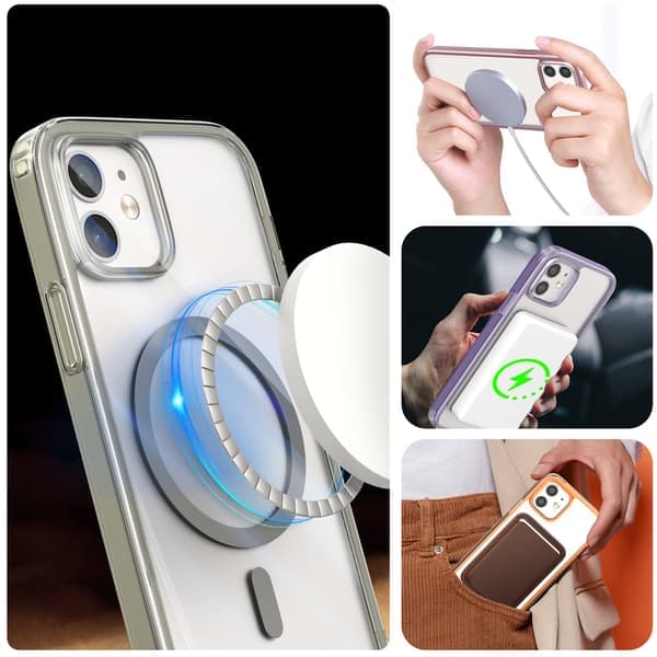 ColorPop iPhone 12/12 Pro Skal CH MagSafe Transparent/Mørkeblå