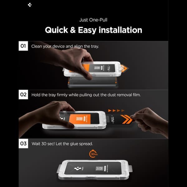 Spigen Cured Glass.Tr  \"Ez Fit Pro \" Hd 2-pack för Samsung Galaxy S26 redo