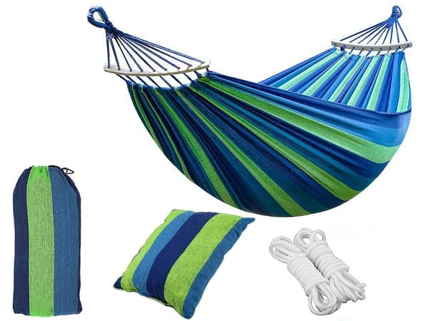 XXL Hängmatta med Kudde / Hammock - 260x150 cm