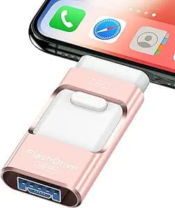 Flashdrev til iPhone 128 GB, Photo Stick USB-hukommelse USB-hukommelse Højhastighedsoverførsel USB-drev Ekstern lagring
