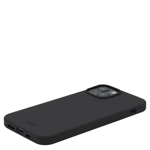 iPhone 15 -puhelimen pidike silikoninen musta