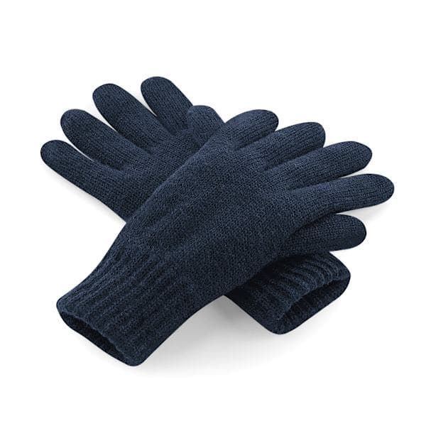 Beechfield Unisex Classic Thinsulate Termiska Vinterhandskar S/M Marinblå French Navy S/M.