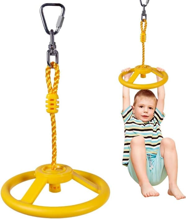 Svinghjul for Slackline (gul) - Tilbehør for utendørs bruk