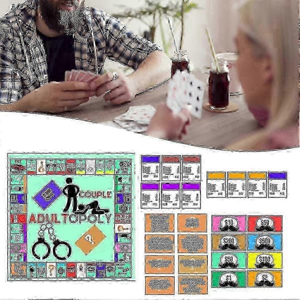 2025 Par Date Night Brettspill - Bærbart Forholds-kortspill Gave til Jubileum