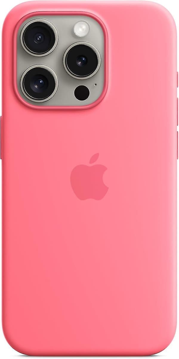Apple iPhone 15 Pro silikonecover med MagSafe (pink)