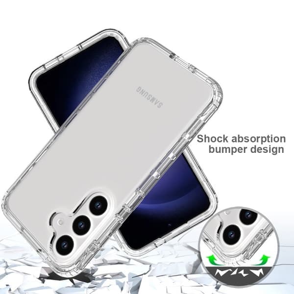 Samsung S24 FE Komplet Premium 3D Skal 3i1 ThreeSixty Klar
