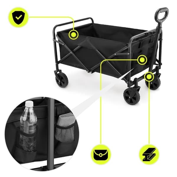 foldbar strandvogn HyperMotion, 80 kg kapacitet