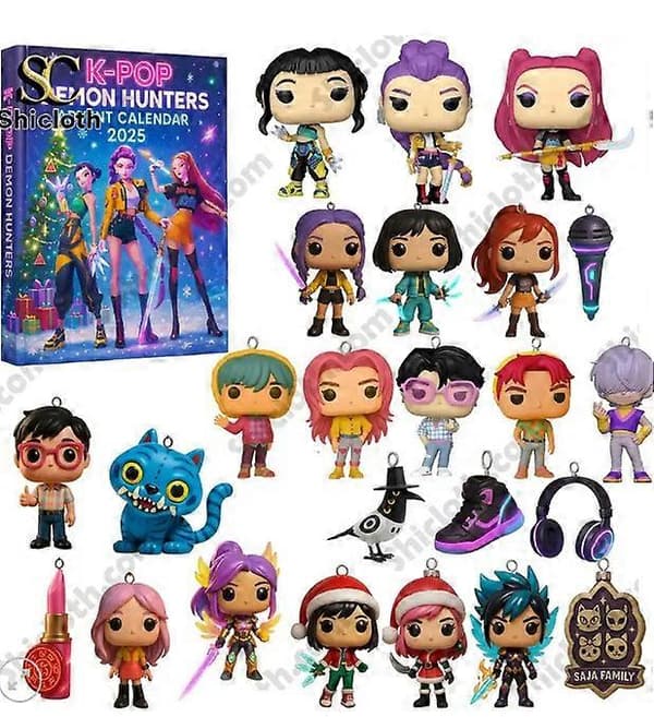 Korean Wave Devil Hunter Advent Festival Blind Box, juletrepynt, akryl-anheng, samleobjekt til høytiden