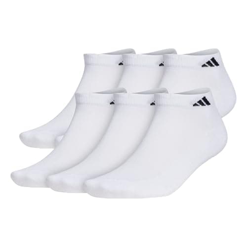 adidas Athletic Cushioned Low Cut Socks Gray One Size