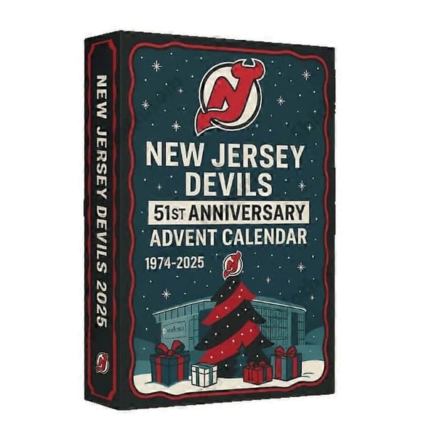 New Jersey Devils 51-årsjubileum Blind Box, juletrepynt, akryl anheng, samleobjekt julepynt