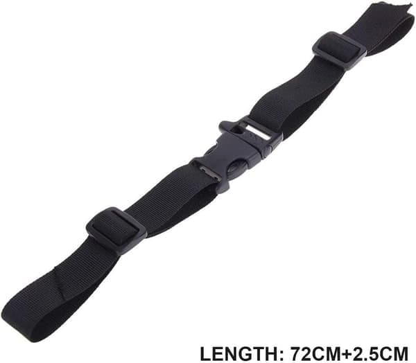 2 universelle brystremme, justerbar brystrem, rygsækholder, med quick release spænde, til vandreture, jogging, farve: sort