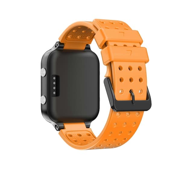 Velegnet til Garmin Approach S20 Monokrom Around Hole Urrem Silikone Erstatningsarmbånd Orange Orange
