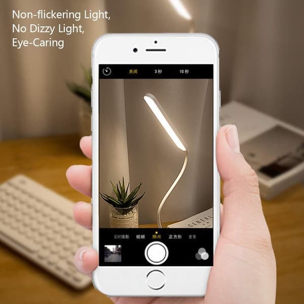 Oppladbar skrivebordslampe med berøringsdimmer og 3 lysmoduser-FO