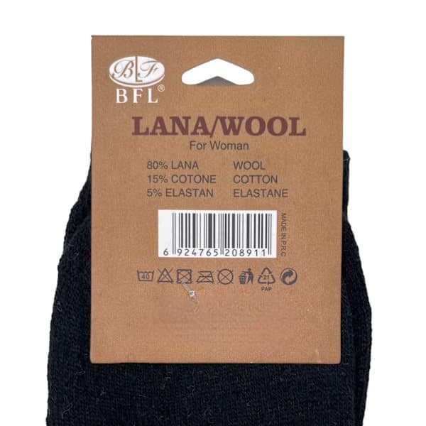 3-pak Ullstrømper - DAME, Str. 35-40 multifarvet one size