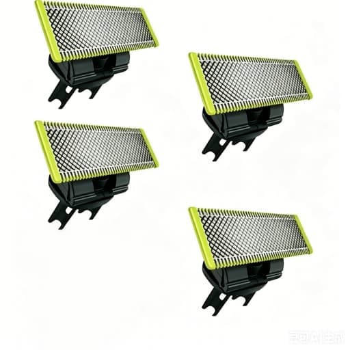 4-pakning kompatible blader for Philips OneBlade/OneBlade Pro – holdbare påfyllingspatroner for ansikt og kropp for menn 4-pakning 4pack