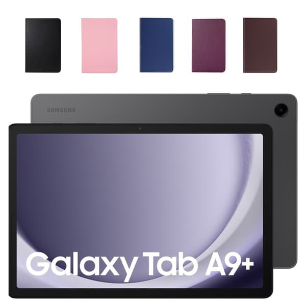 360-deksel Samsung Galaxy Tab A9+ skjermbeskyttelse svart black
