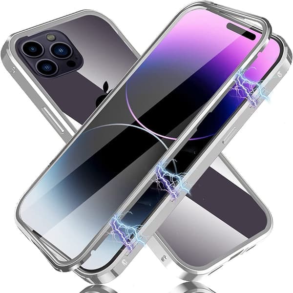iPhone 15 Pro Max - Stilrent Magnetisk Dobbeltsidig Rød Röd