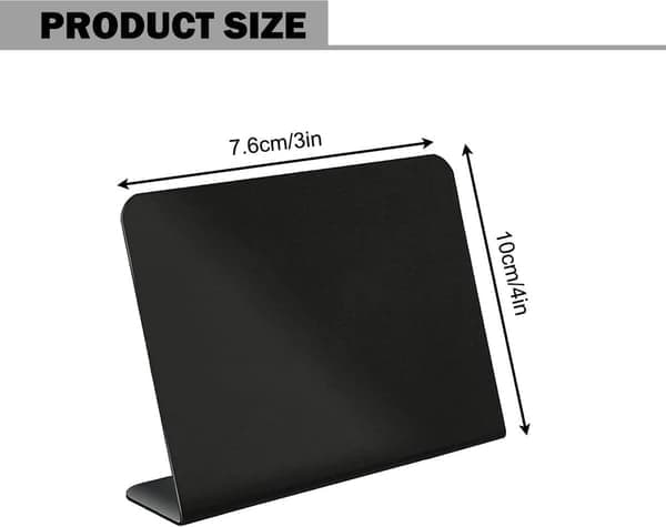 10-pack - 10 7,5 cm mini griffeltavlor - Griffeltavla matetiketter