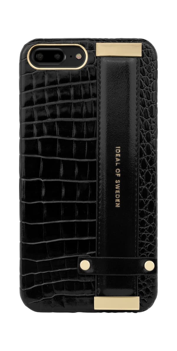 IDeal of Sweden Neo Noir Croco Strap Handle Statement-deksel til iPhone 6/6S/7/8 Plus Svart