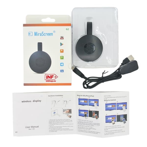 Mediasoitin langaton HDMI-dongeli 1080p