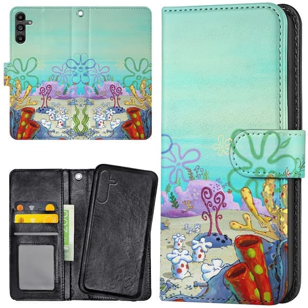 Samsung Galaxy A36 5G - Lompakkokotelo/SpongeBob