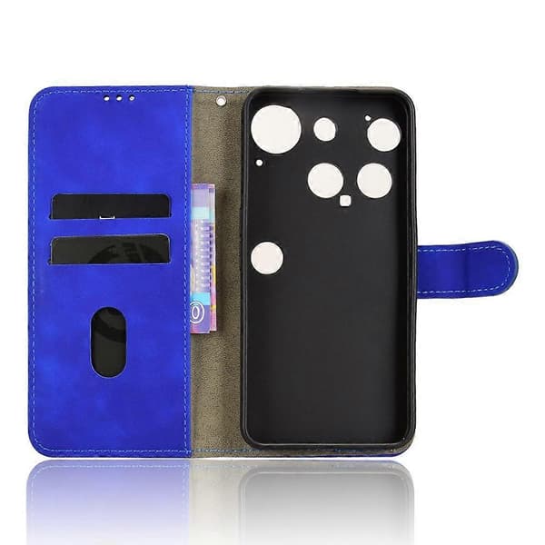 Nothing Phone (3) 5G Läderfodral - Anti-Drop Plånboksfodral med Hudkänsla Blue