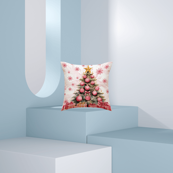 Jul putevar 45*45cm Gård Jul Dekorasjon God Jul Hjem Sofa Puteboks