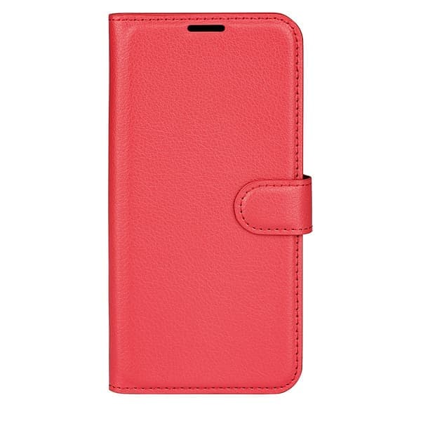 iPhone 17 -suojakotelo, litsi-nahka, punainen
