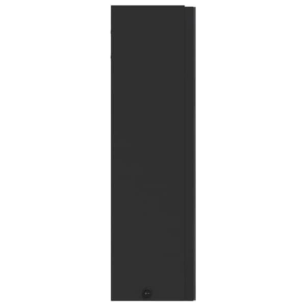 VidaXL Spejlskab og LED-lampe sort 60x13x52 cm Sort