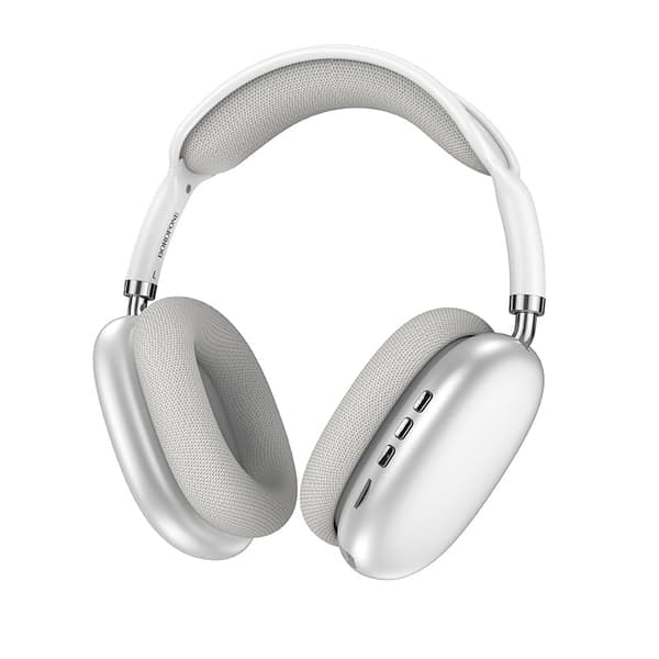 W65 Plus Nya Bluetooth Over-Ear Trådlösa Sportlurar med Vikbar Design och Tung Bas Silver Silver