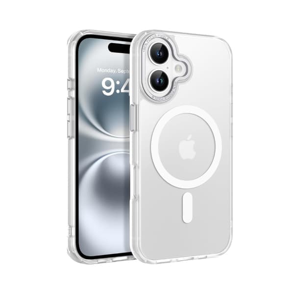 iPhone 17 Deksel – Magsafe Frostet Deksel – Hvit Hvit Hvit white