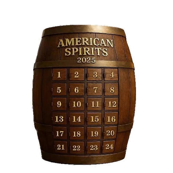 Klassisk Whisky Julekalender Blindboks, Juletrepynt, Akryl Anheng, Samleobjekt Drikkepynt