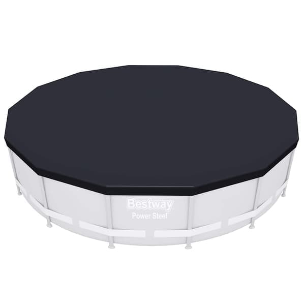 Bestway Poolöverdrag Flowclear 427 cm Antracit