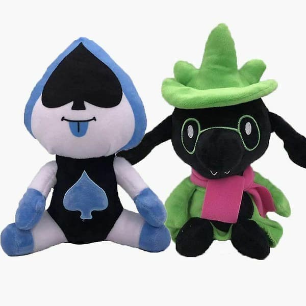 2 stk Deltarune Undertale Lancer Ralsei Actionfigur Plysjleketøy Utstoppet Dukke