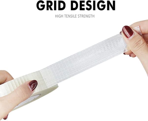 2 st glasfibertejp, förstärknings- och spänningstejp, förstärkt tejp med glasfiber, förstärkt tejp, filament