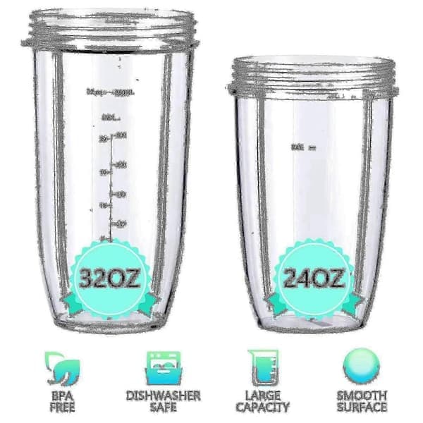 Mixerbyteskit för Nutribullet 600W 900W PRO - Inkluderar blad och tätningar 25-26