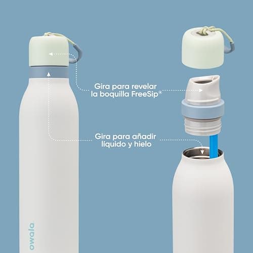 Owala FreeSip Twist vattenflaska i rostfritt stål Black
