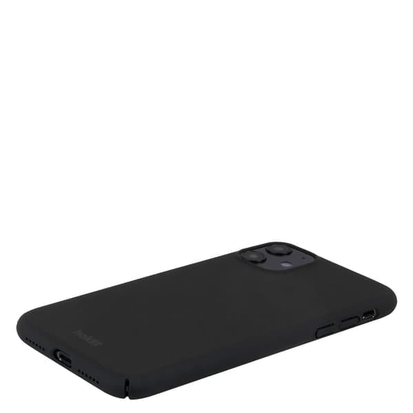 Pidike iPhone 11/XR matkapuhelimelle ohut musta
