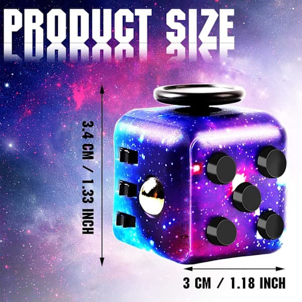 4-Pakning Cube Fidget Leker - Magiske Kuber for Stresslindring, Angstreduksjon, Sensorisk Moro