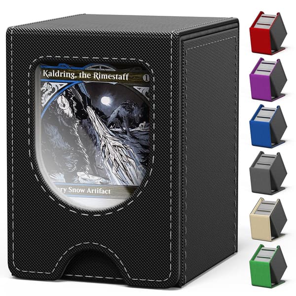 MTG Commander Deck Box med Utstillingsvindu Green/Black
