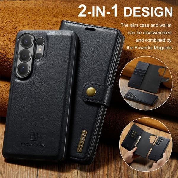 DG MING 2-i-1 Magnet Lommebokdeksel til Samsung Galaxy S26 Ultra